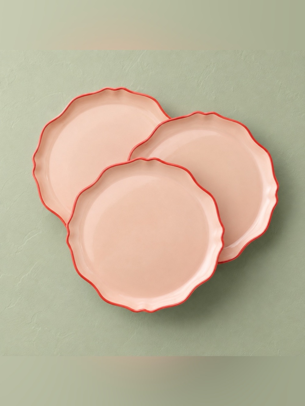 **Set of 3** Hearth & Hand with Magnolia Coral Appetizer Plates